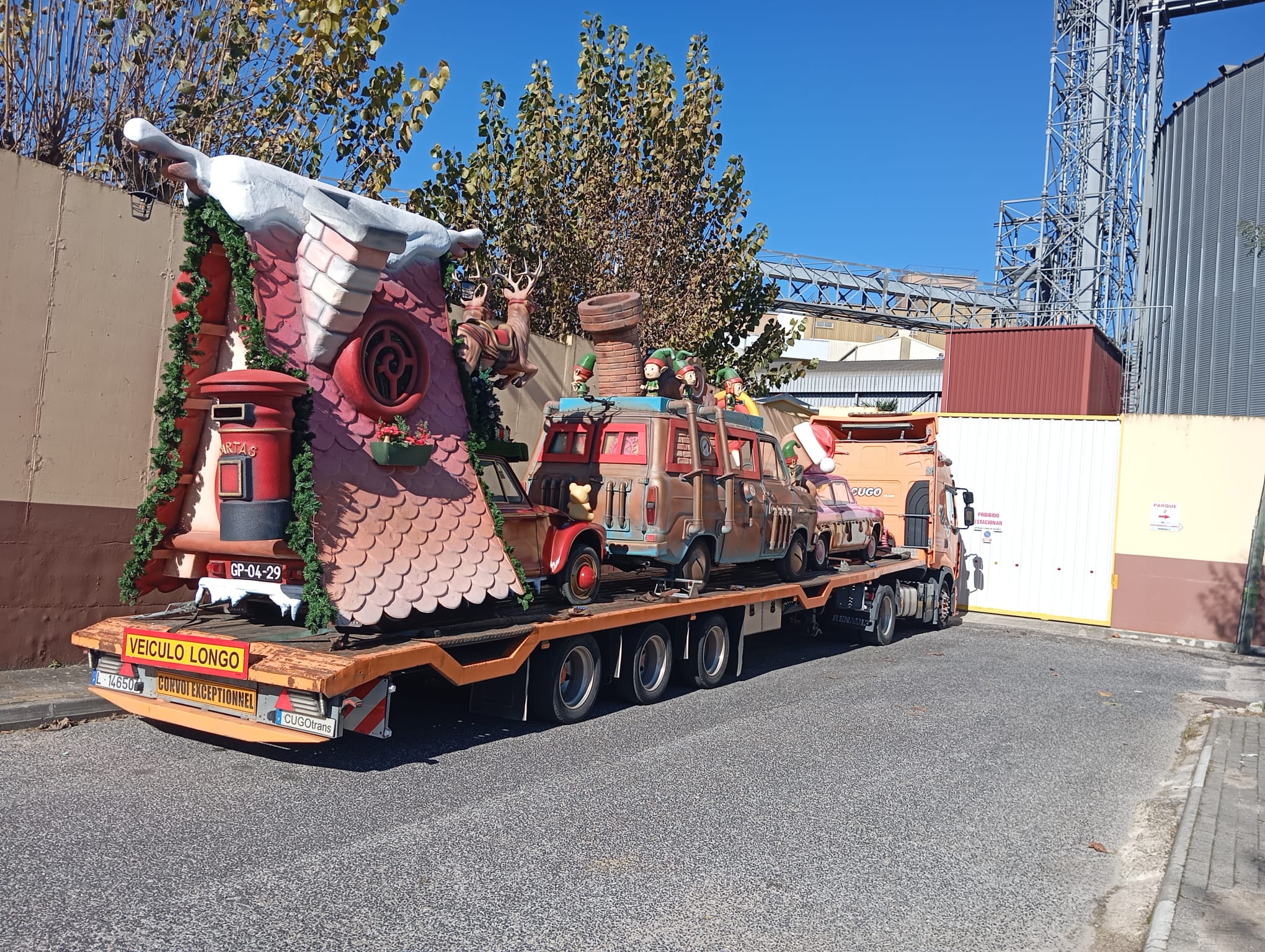Transporte CUGO de atrações e equipamentos
